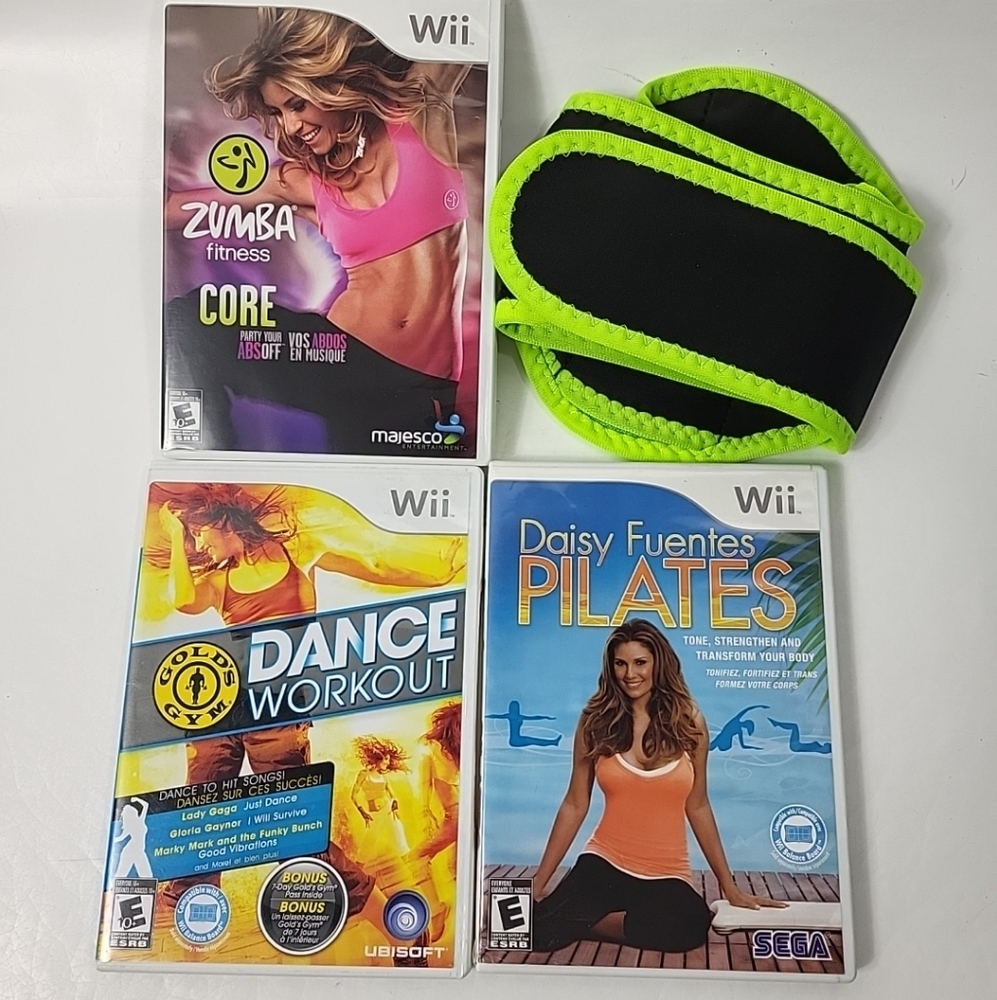 Zumba Fitness Core Nintendo Wii Includes Belt With Dance And Pilates Workout Lot